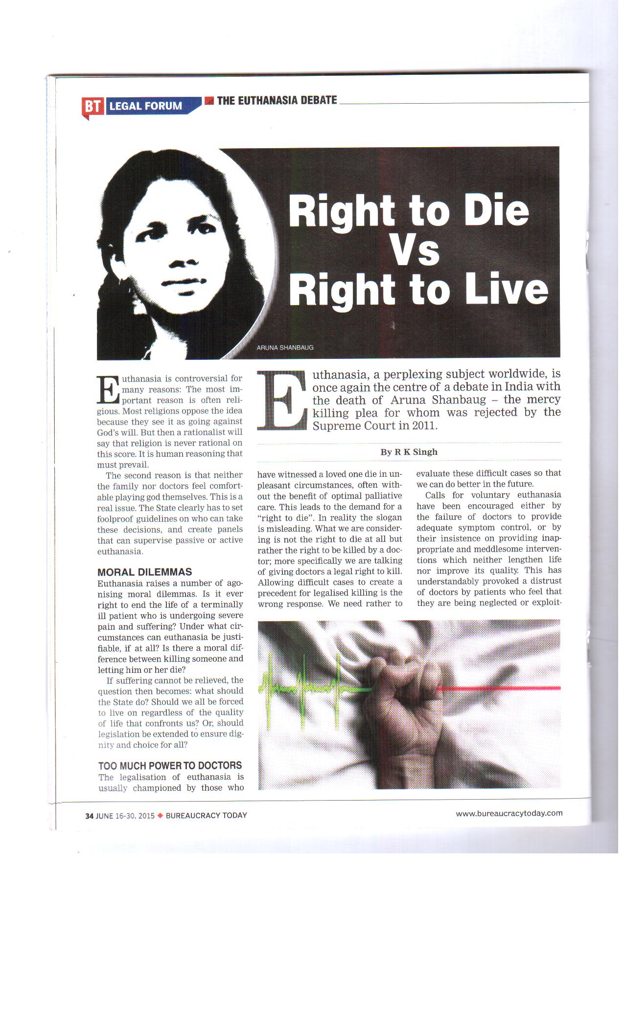 Right to Die vs Right to Live